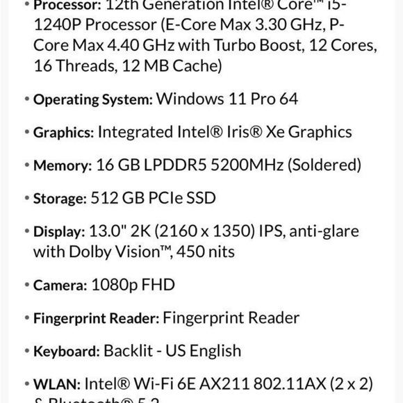 Brand NEW Lenovo ThinkPad X1 Nano Carbon Gen 2 - Picture 9 of 11